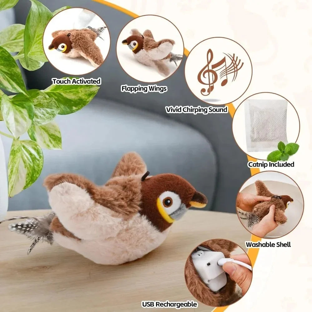 FlutterSparrow Motion Cat Play Toy